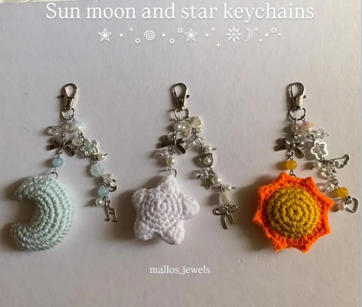 Sun Moon And Star Keychain