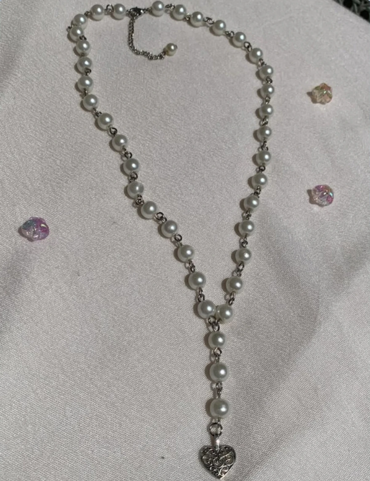Y2k Pearl Cluster Necklace